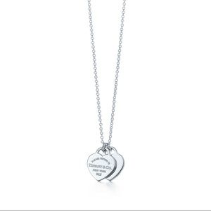 Tiffany Mini Double Heart Tag